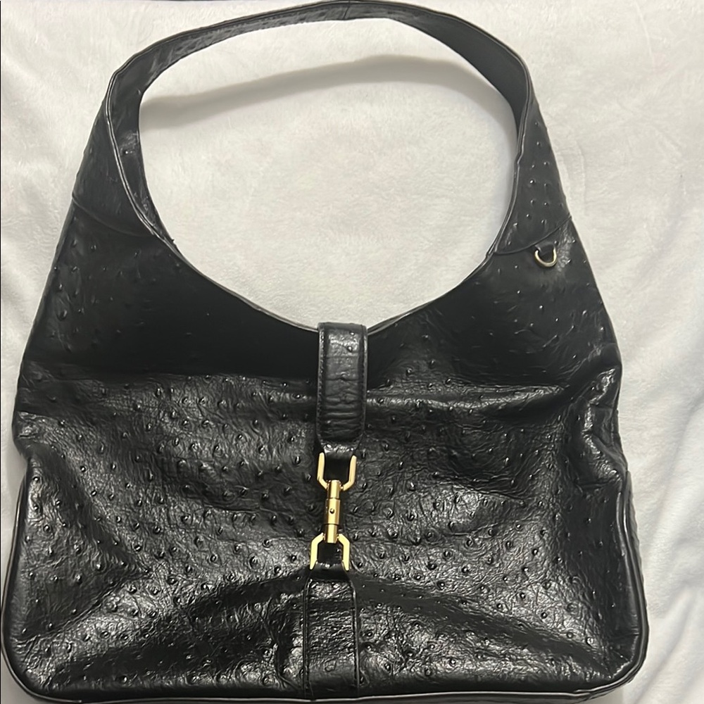 Gili Black Leather Hobo Bag